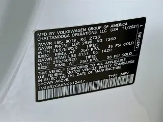 Volkswagen Atlas 2022 AWD V6 SEL 4Motion 4dr SUV