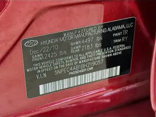 Hyundai SONATA 2011 SE 2.0T 4dr Sedan