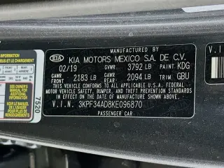 Kia Forte 2019 S 4dr Sedan