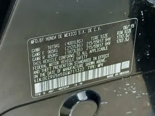Honda HR-V 2016 EX 4dr Crossover CVT
