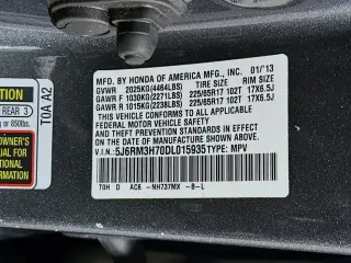 Honda CR-V 2013 EX-L 4dr SUV