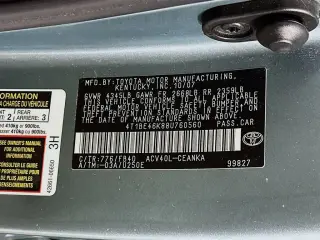 Toyota Camry 2008 SE 4dr Sedan 5M
