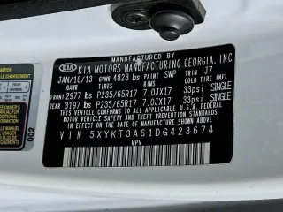Kia Sorento 2013 LX 4dr SUV (I4 GDI)