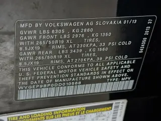 Volkswagen Touareg 2013 AWD TDI Sport 4dr SUV