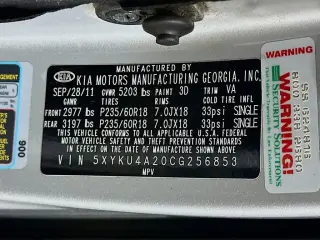 Kia Sorento 2012 EX 4dr SUV