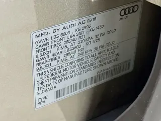 Audi Q7 2017 AWD 3.0T quattro Prestige 4dr SUV