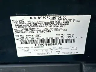 Ford Taurus 2017 Limited 4dr Sedan