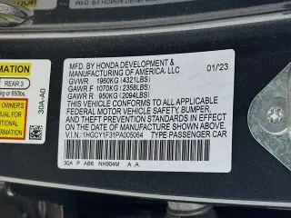Honda Accord 2023 EX 4dr Sedan