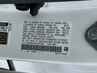 Honda CR-V 2018 AWD Touring 4dr SUV