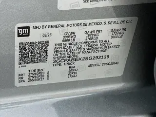 Chevrolet Silverado 1500 2025 4x2 Custom 4dr Crew Cab 5.8 ft. SB