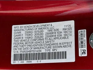 Honda CR-V Hybrid 2026 Sport-L 4dr SUV
