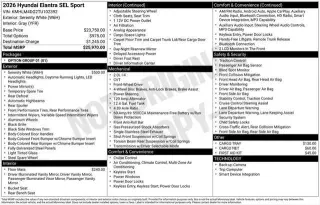 Hyundai ELANTRA 2026 SEL Sport 4dr Sedan