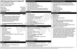 Chevrolet Traverse 2023 LT Leather 4dr SUV