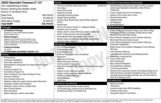 Chevrolet Traverse 2025 LT 4dr SUV