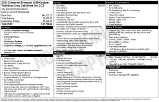 Chevrolet Silverado 1500 2021 4x4 Custom Trail Boss 4dr Crew Cab 5.8 ft. SB