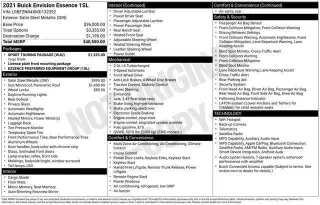 Buick Envision 2021 Essence 4dr Crossover