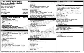 Chevrolet Silverado 1500 2024 4x4 Custom 4dr Crew Cab 5.8 ft. SB