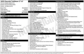 Chevrolet Trailblazer 2025 4x4 LT 4dr SUV