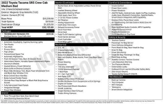Toyota Tacoma 2022 4x2 SR5 V6 4dr Double Cab 5.0 ft SB
