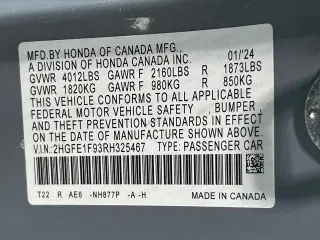 Honda Civic 2024 Touring 4dr Sedan