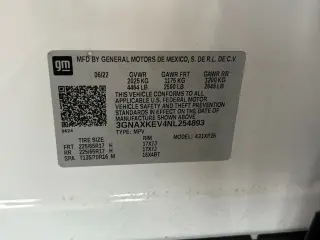Chevrolet Equinox 2022 LT 4dr SUV w/1LT