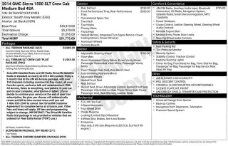GMC Sierra 1500 2014 4x4 SLT 4dr Crew Cab 6.5 ft. SB