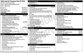 Audi Q7 2022 AWD quattro Premium Plus 55 TFSI 4dr SUV