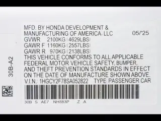 Honda Accord Hybrid 2025 Sport-L 4dr Sedan