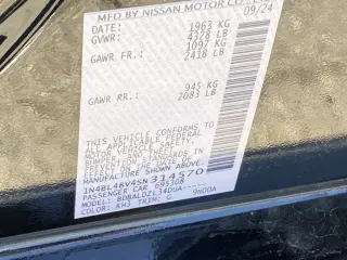 Nissan Altima 2025 2.5 S 4dr Sedan