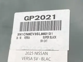 Nissan Versa 2025 SV 4dr Sedan