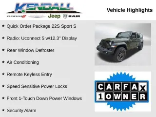 Jeep Wrangler 2024 4x4 Sport 4dr SUV