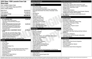 Ram 1500 2022 4x2 Laramie 4dr Crew Cab 5.6 ft. SB Pickup