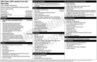 Ram 1500 2021 4x2 Laramie 4dr Crew Cab 5.6 ft. SB Pickup
