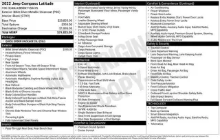 Jeep Compass 2022 Latitude 4dr SUV