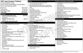 Jeep Compass 2022 4x4 Trailhawk 4dr SUV