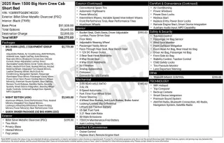 Ram 1500 2025 4x4 Big Horn 4dr Crew Cab 5.6 ft. SB Pickup