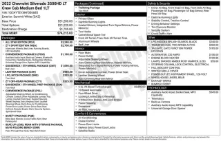 Chevrolet Silverado 3500HD 2022 4x4 LT 4dr Crew Cab SB SRW
