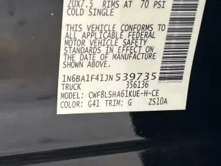 Nissan Titan XD 2018 4x4 S 4dr Crew Cab (Diesel)