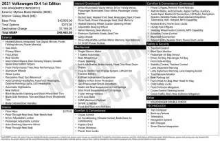 Volkswagen ID.4 2021 1st Edition 4dr Crossover