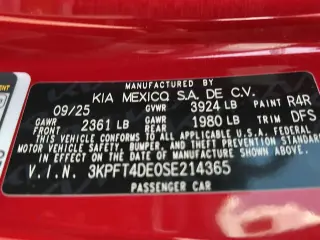 Kia K4 2025 LXS 4dr Sedan