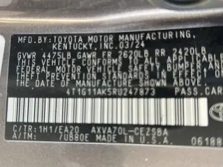 Toyota Camry 2024 SE 4dr Sedan