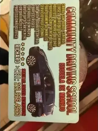 COMMUNITY  DRIVING SCHOOL