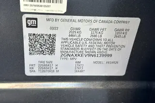 Chevrolet Equinox 2022 LT 4dr SUV w/1LT