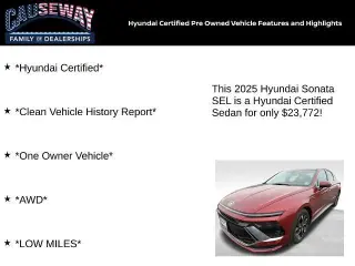 Hyundai SONATA 2025 AWD SEL 4dr Sedan