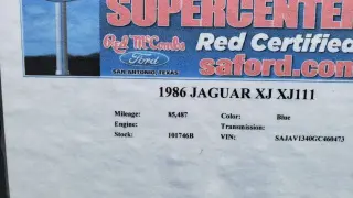 1986 JAGUAR XJ-SERIES