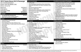 2015 Toyota Sienna