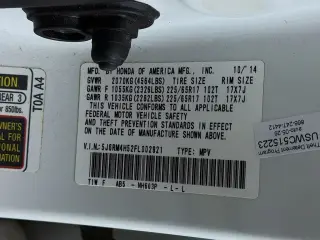 Honda CR-V 2015 AWD EX 4dr SUV