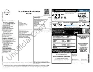Nissan Pathfinder 2026 AWD SV 4dr SUV