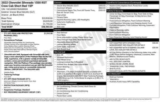 Chevrolet Silverado 1500 2022 4x4 RST 4dr Crew Cab 5.8 ft. SB