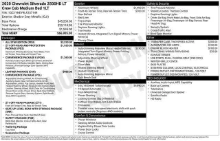 Chevrolet Silverado 2500HD 2020 4x4 LT 4dr Crew Cab SB